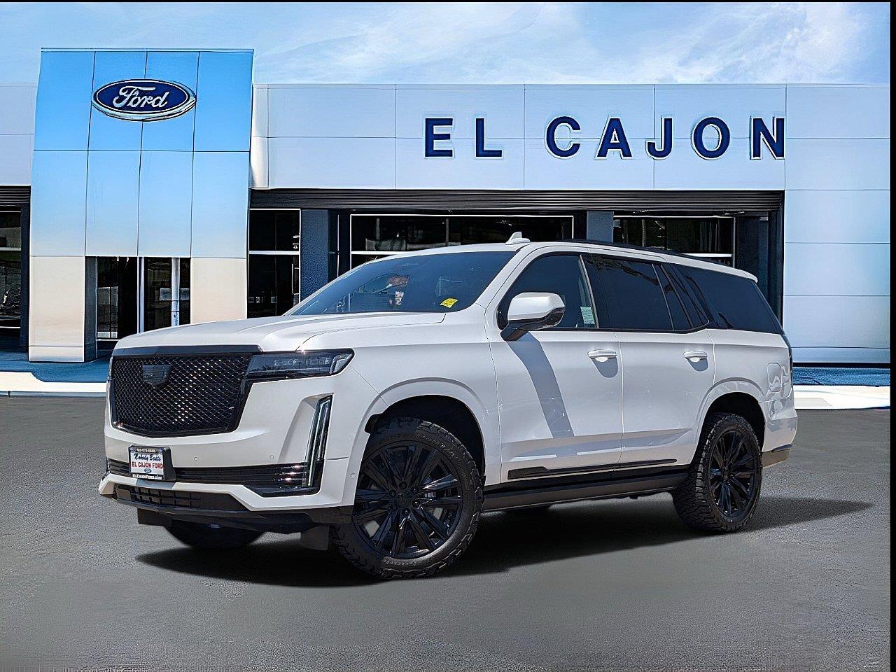 Crystal White Tricoat 2023 Cadillac Escalade SUV / Crossover Four-Wheel Drive Automatic