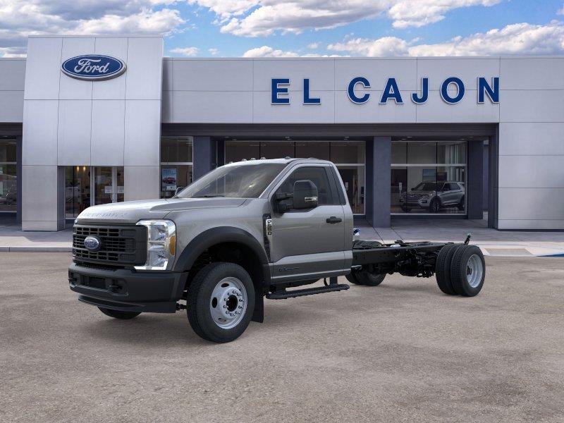 Gray 2026 Ford F-550 Super Duty Chassis Pickup Truck Rear-Wheel Drive Automatic