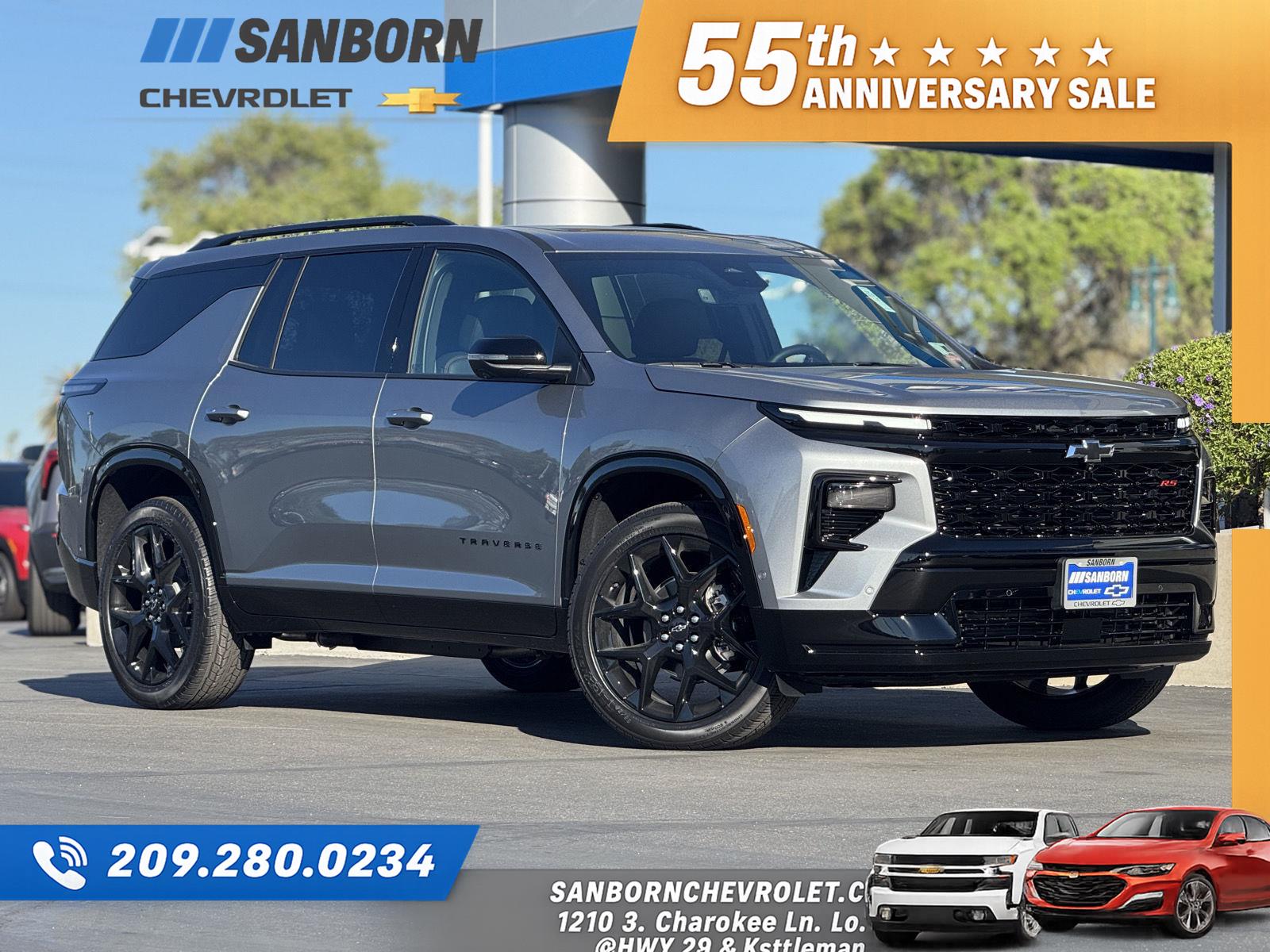 Sterling Gray Metallic 2026 Chevrolet Traverse SUV / Crossover Four-Wheel Drive 8-Speed Automatic