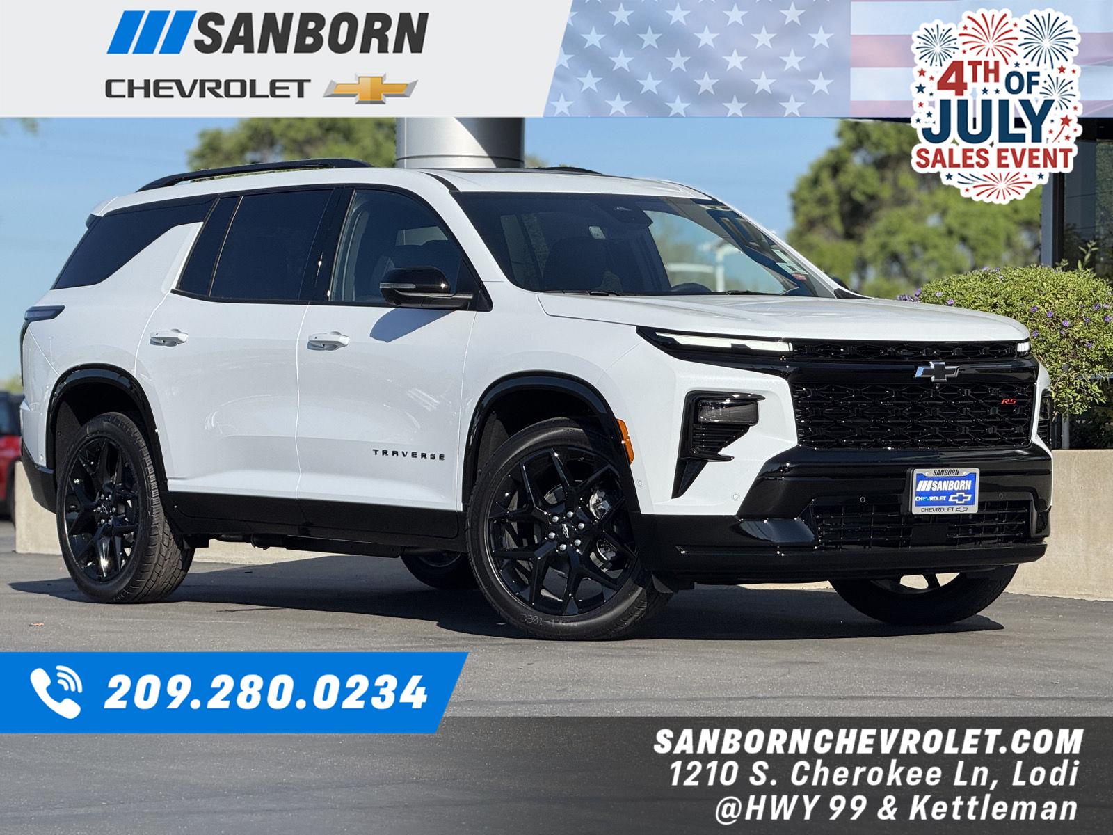 Polar White Tricoat 2026 Chevrolet Traverse SUV / Crossover Four-Wheel Drive 8-Speed Automatic