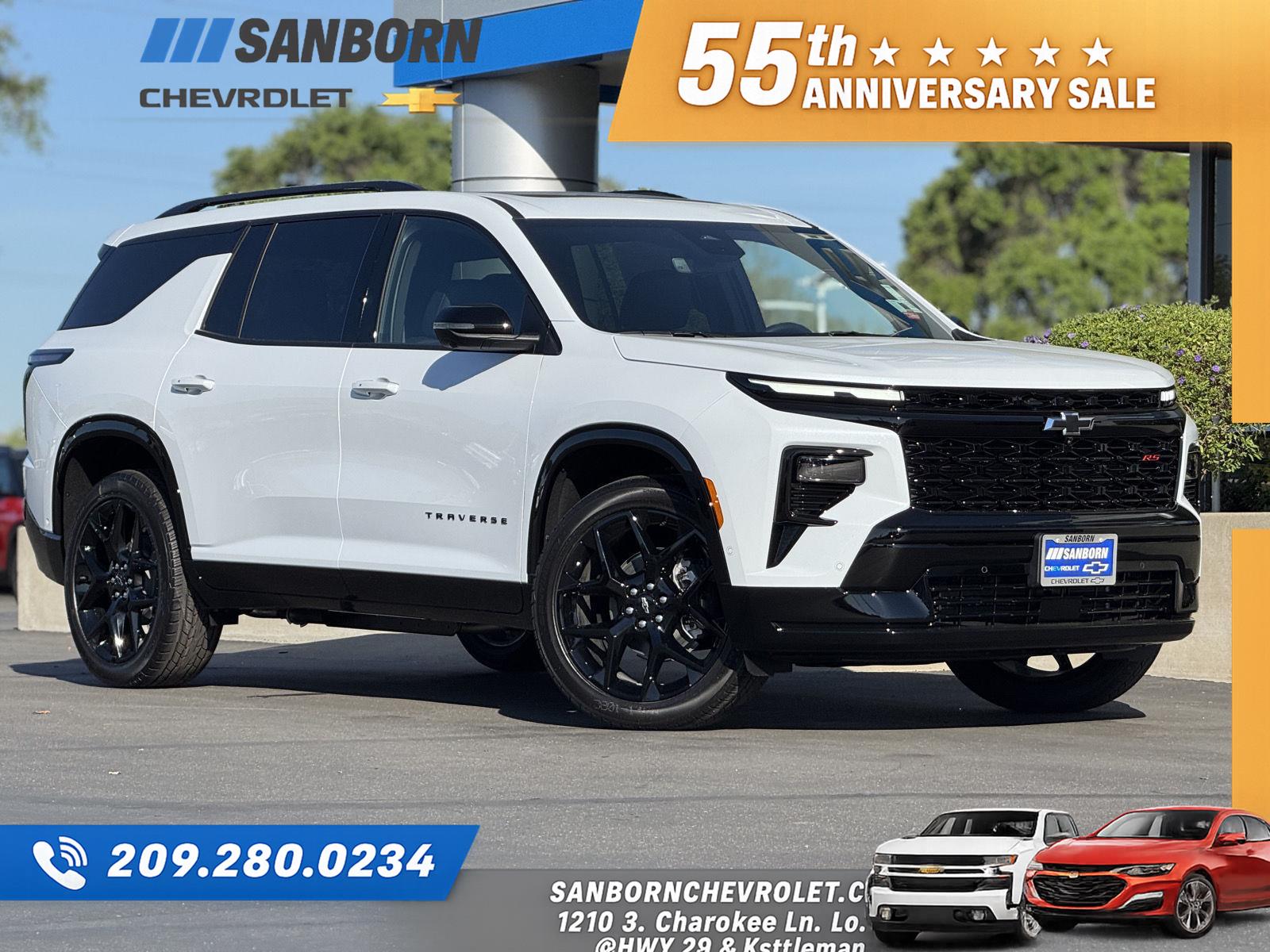 Polar White Tricoat 2026 Chevrolet Traverse SUV / Crossover Four-Wheel Drive 8-Speed Automatic