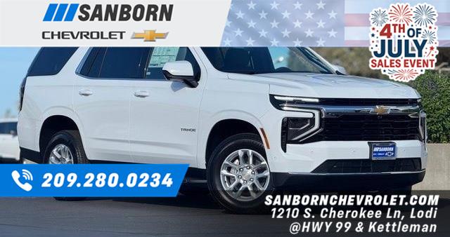 Summit White 2026 Chevrolet Tahoe SUV / Crossover Four-Wheel Drive Automatic
