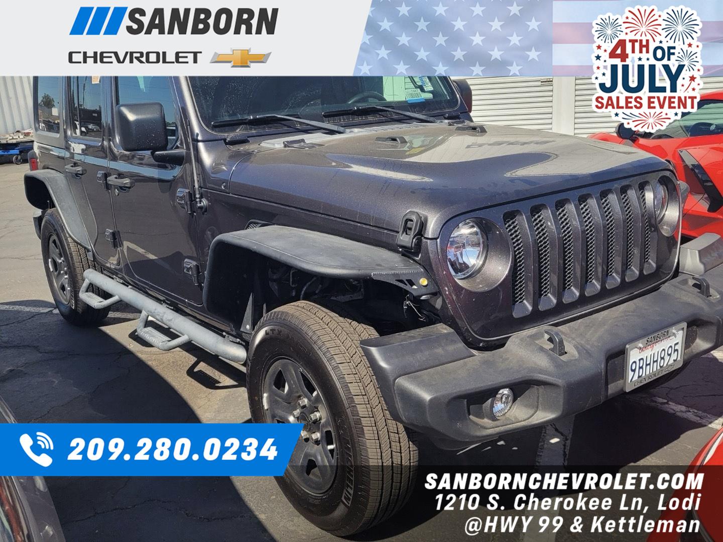 Black Clearcoat 2023 Jeep Wrangler SUV / Crossover Four-Wheel Drive 8-Speed Automatic