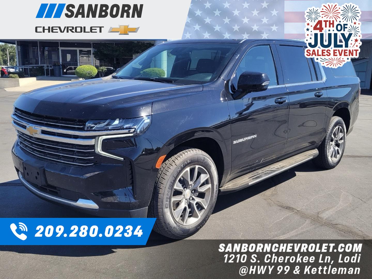 Black 2023 Chevrolet Suburban SUV / Crossover Four-Wheel Drive Automatic