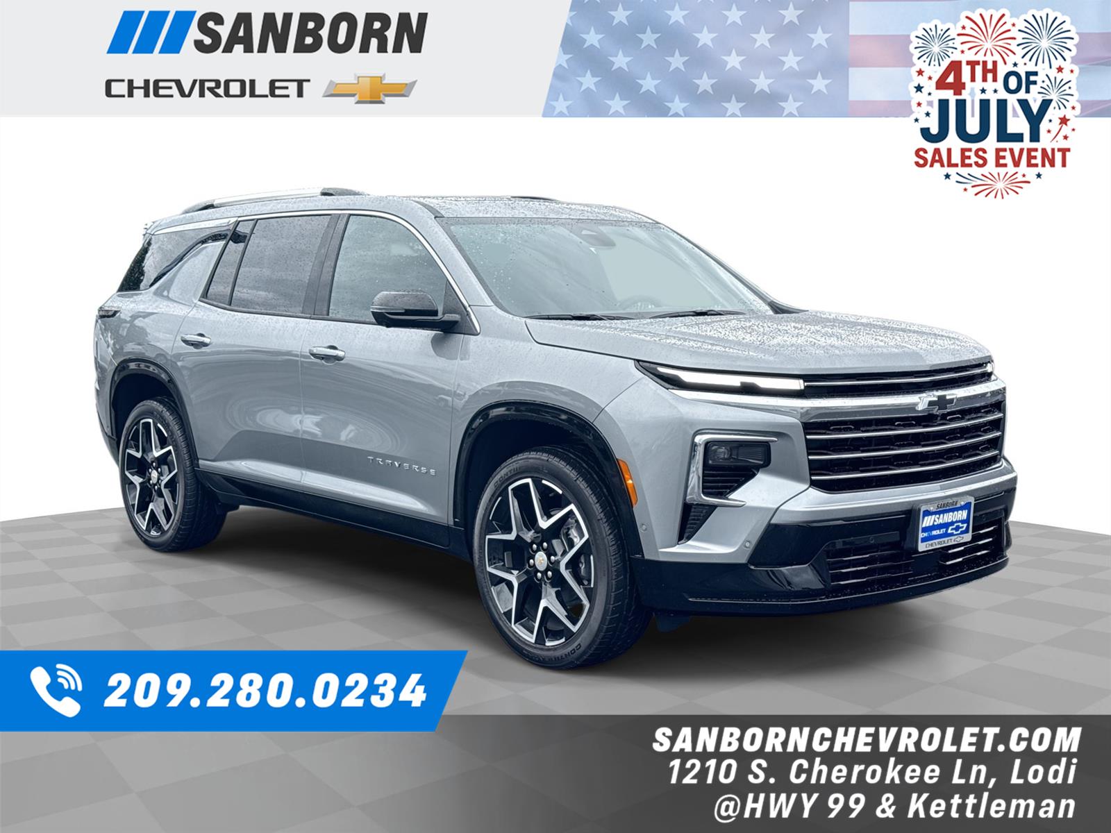 Sterling Gray Metallic 2026 Chevrolet Traverse SUV / Crossover Four-Wheel Drive 8-Speed Automatic