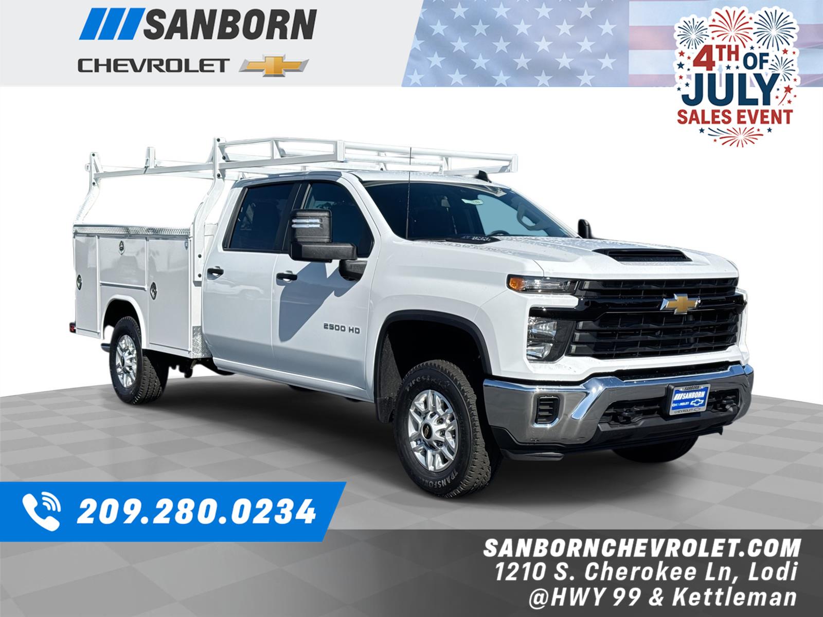 Summit White 2026 Chevrolet Silverado 2500HD Pickup Truck 4X2 Automatic