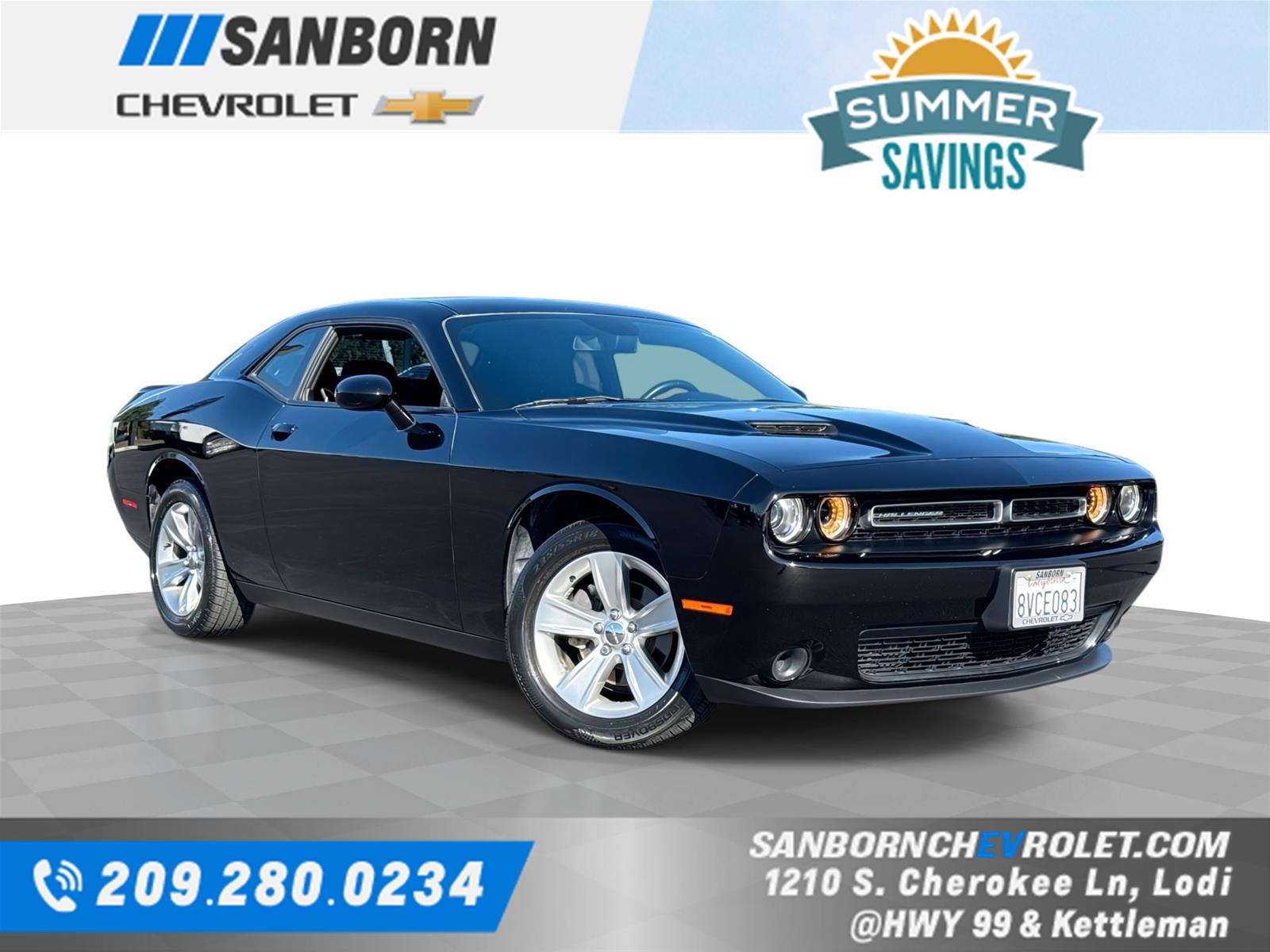 Pitch Black Clearcoat 2021 Dodge Challenger SXT RWD Coupe Rear-Wheel Drive 8-Speed Automatic