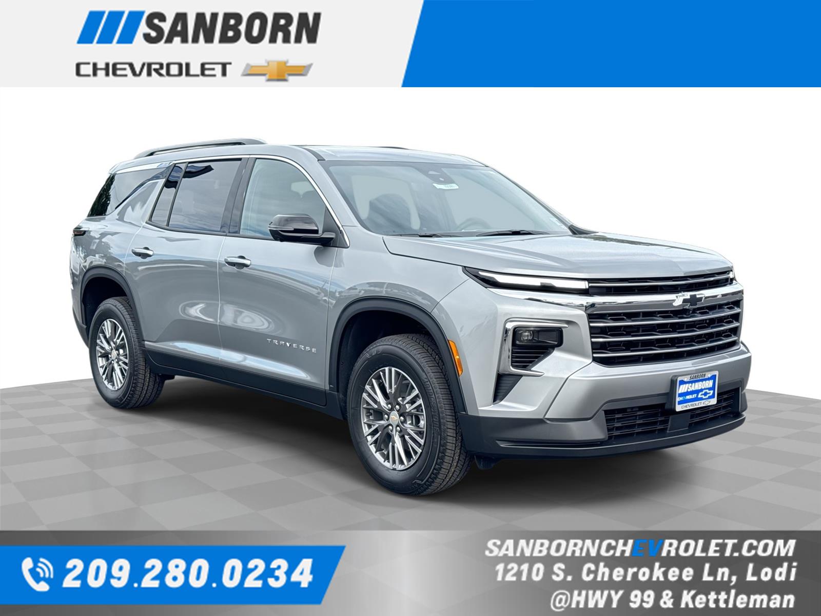 Sterling Gray Metallic 2026 Chevrolet Traverse LT AWD SUV / Crossover Four-Wheel Drive 8-Speed Automatic