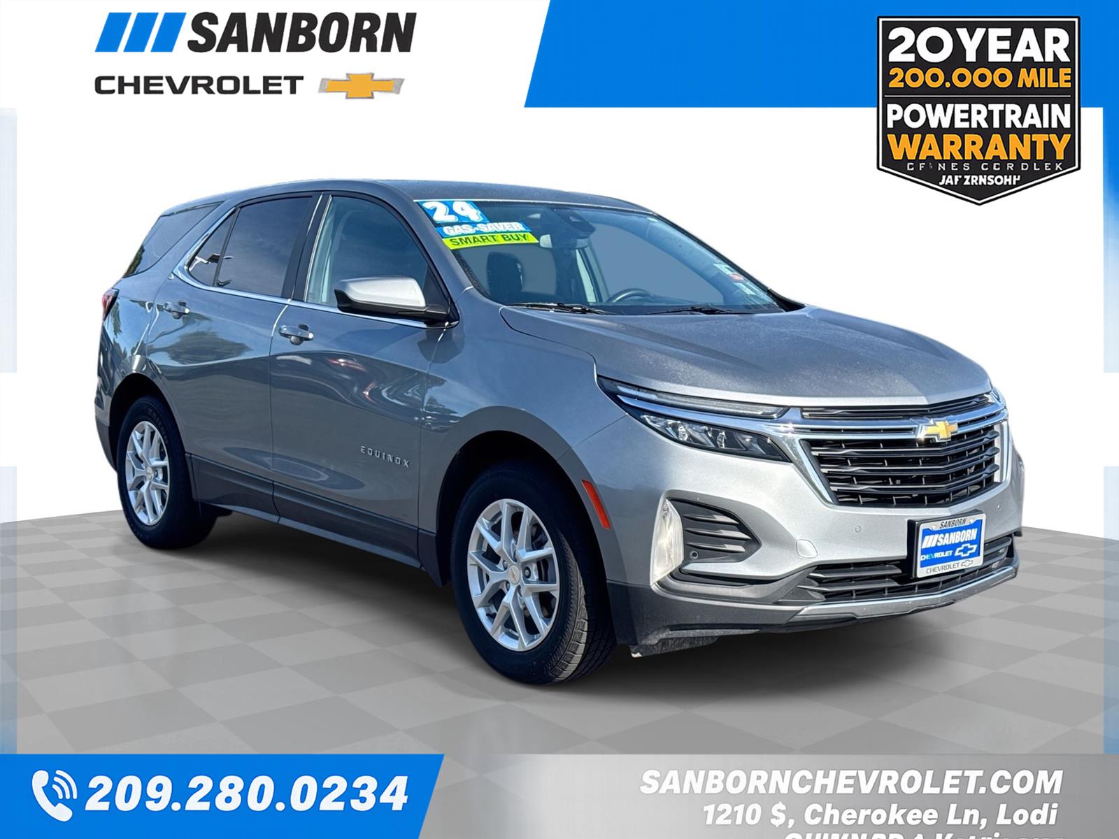 Sterling Gray Metallic 2024 Chevrolet Equinox SUV / Crossover Four-Wheel Drive 6-Speed Automatic Overdrive