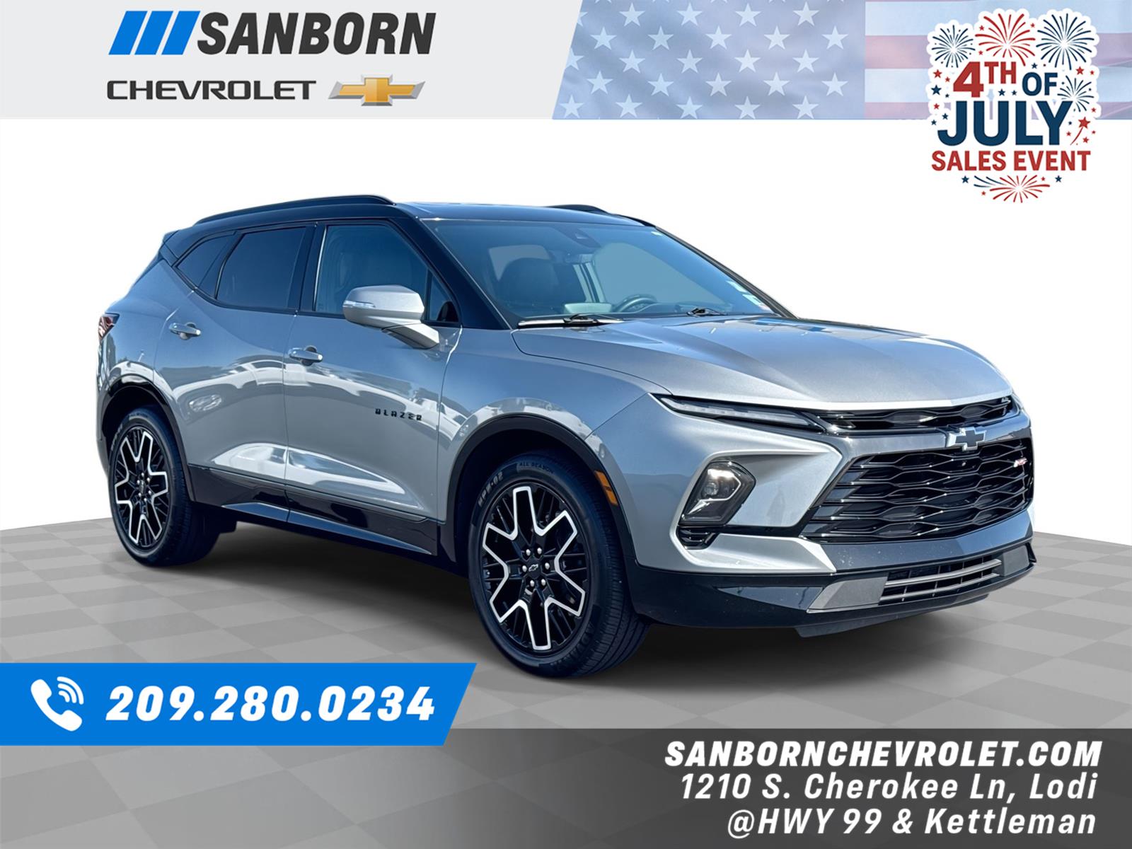 Sterling Gray Metallic 2023 Chevrolet Blazer SUV / Crossover Front-Wheel Drive 9-Speed Automatic