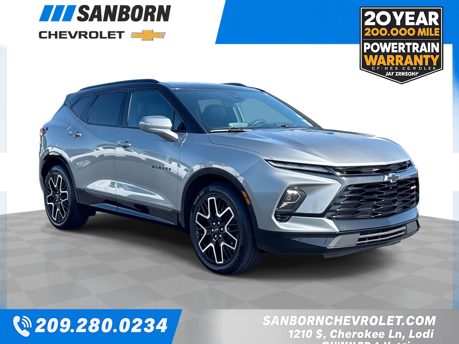Sterling Gray Metallic 2023 Chevrolet Blazer SUV / Crossover Front-Wheel Drive 9-Speed Automatic