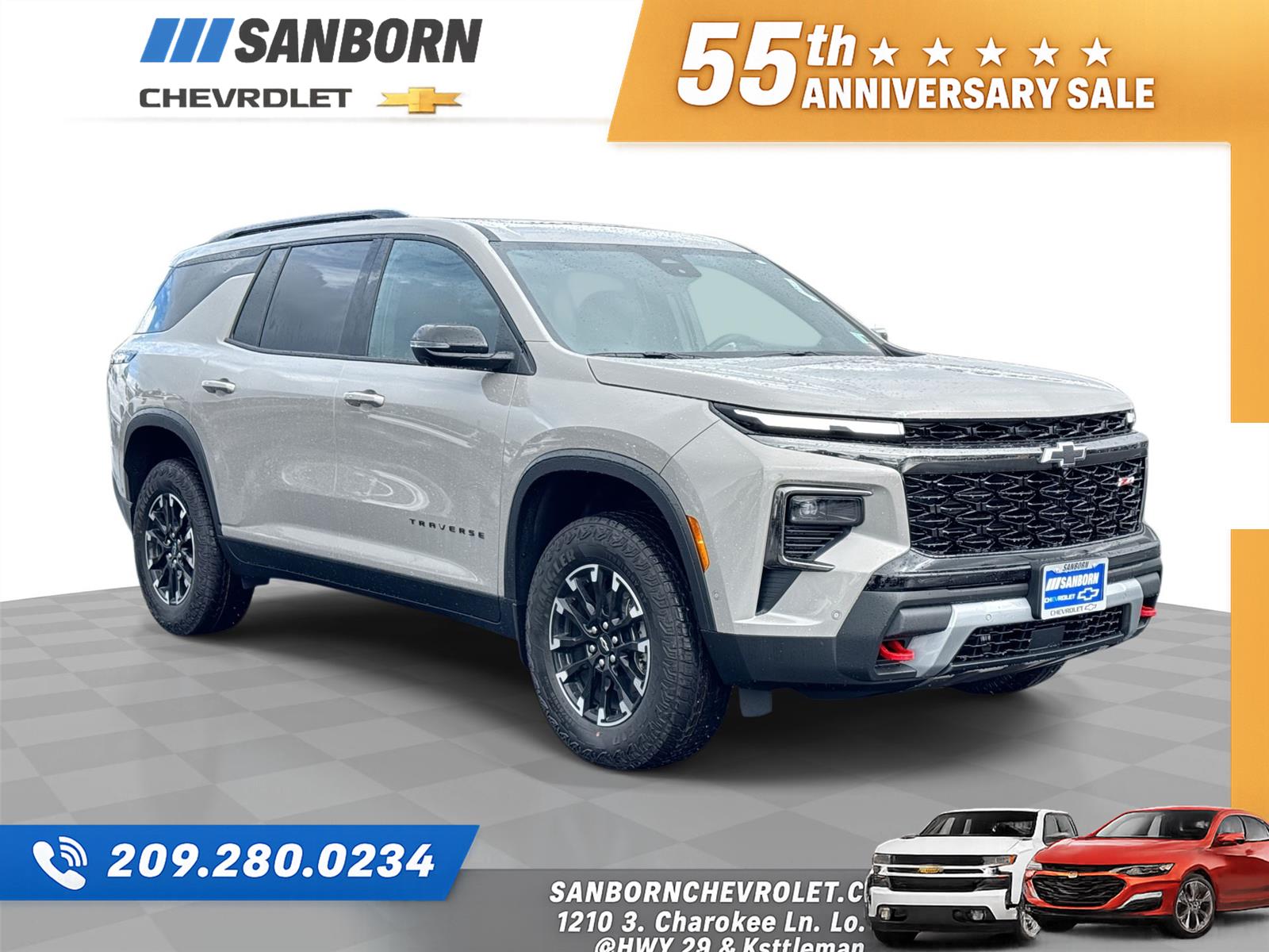 Sandstone Gray 2026 Chevrolet Traverse SUV / Crossover Four-Wheel Drive 8-Speed Automatic