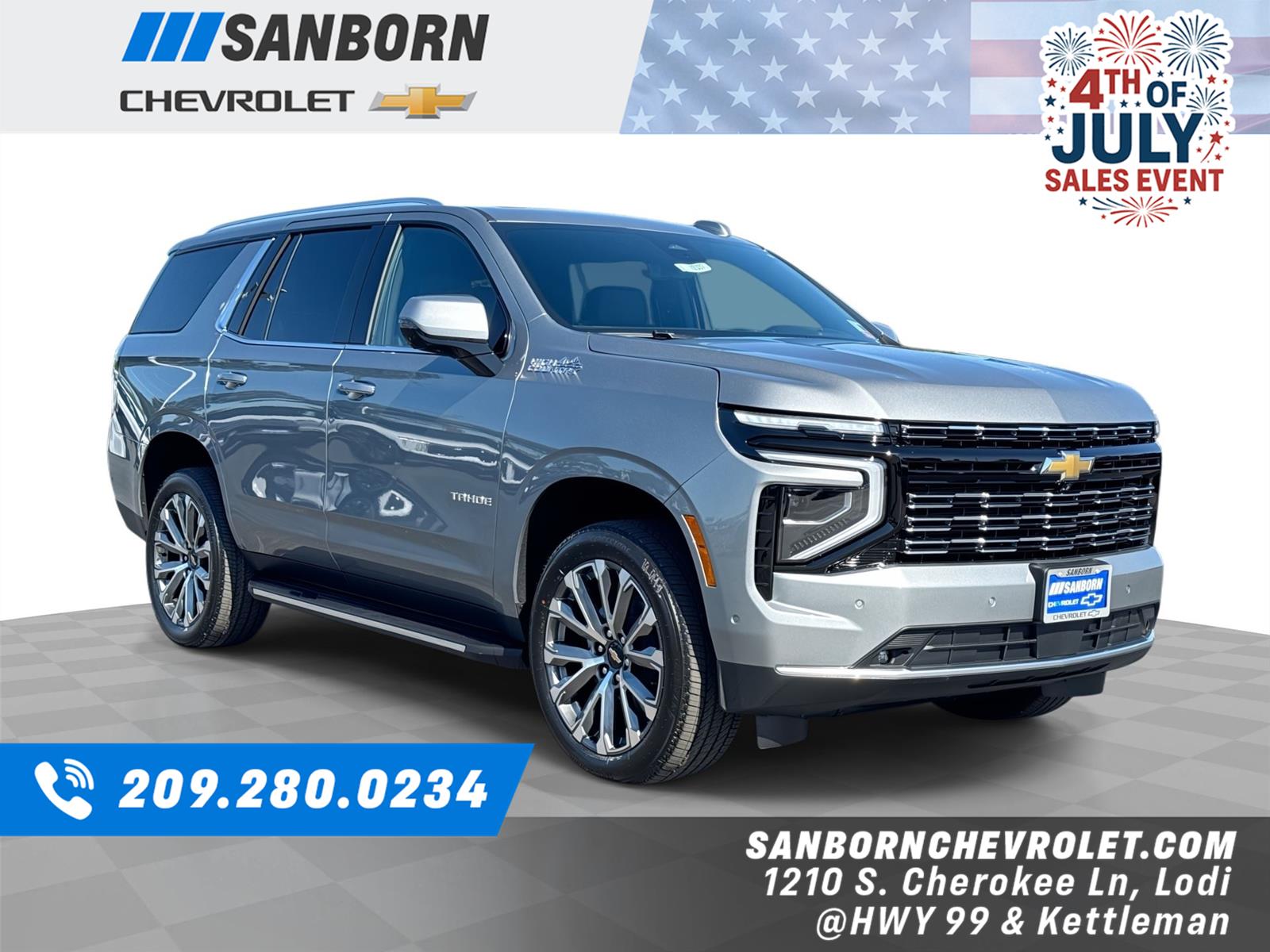 Sterling Gray Metallic 2026 Chevrolet Tahoe SUV / Crossover Four-Wheel Drive Automatic