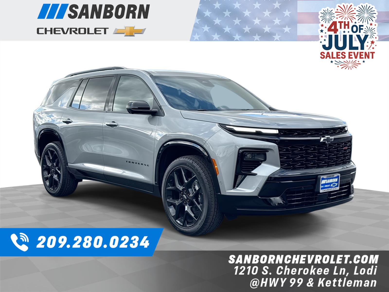 Sterling Gray Metallic 2026 Chevrolet Traverse SUV / Crossover Four-Wheel Drive 8-Speed Automatic