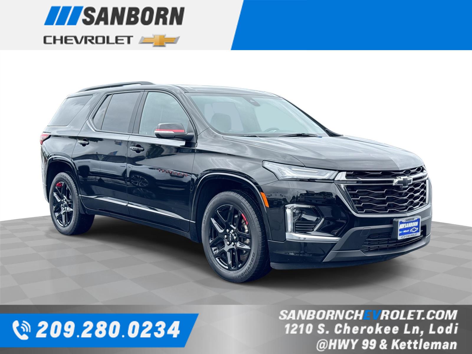 Mosaic Black Metallic 2023 Chevrolet Traverse Premier AWD SUV / Crossover Four-Wheel Drive 9-Speed Automatic