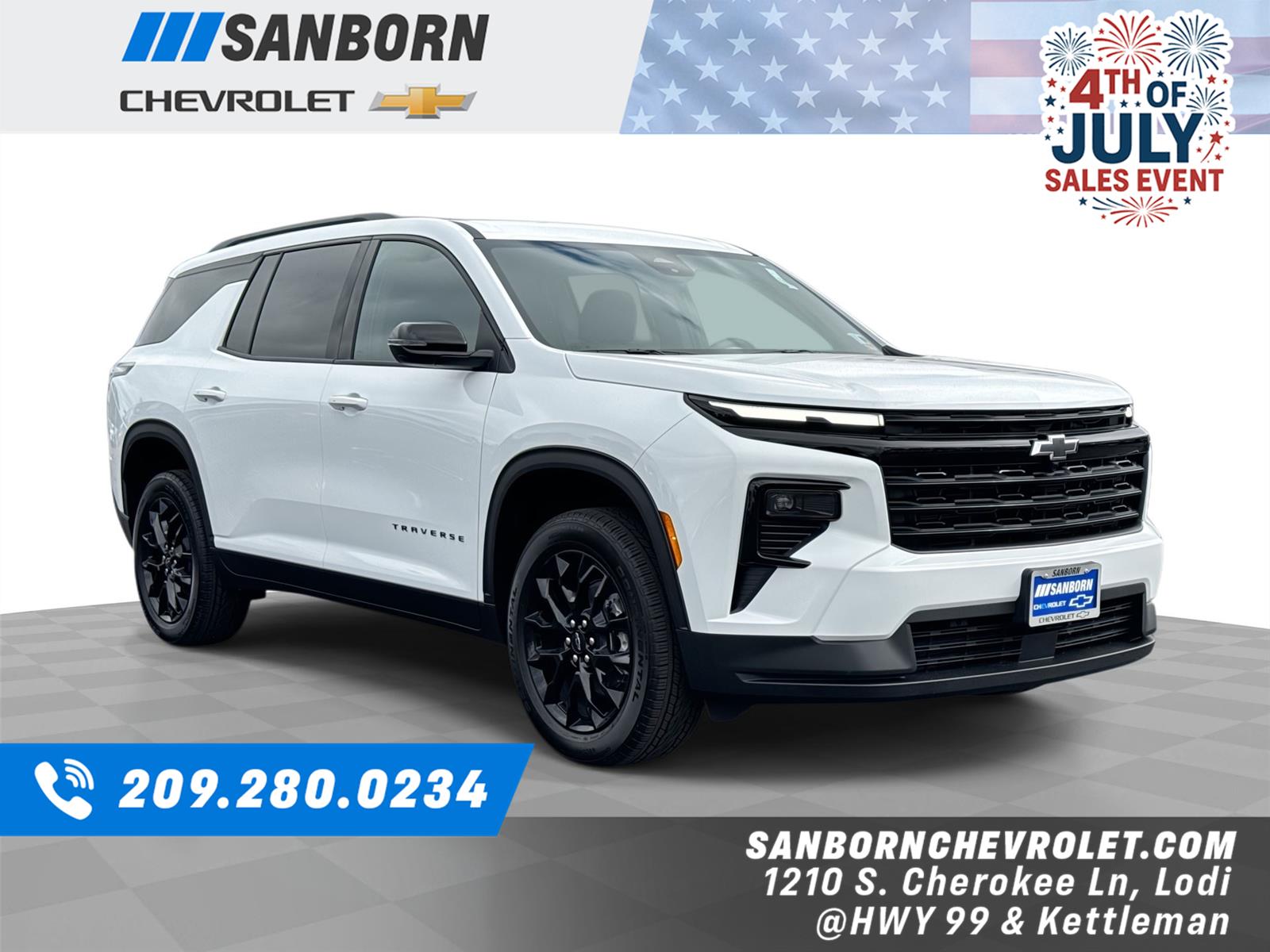 Summit White 2026 Chevrolet Traverse SUV / Crossover Front-Wheel Drive 8-Speed Automatic
