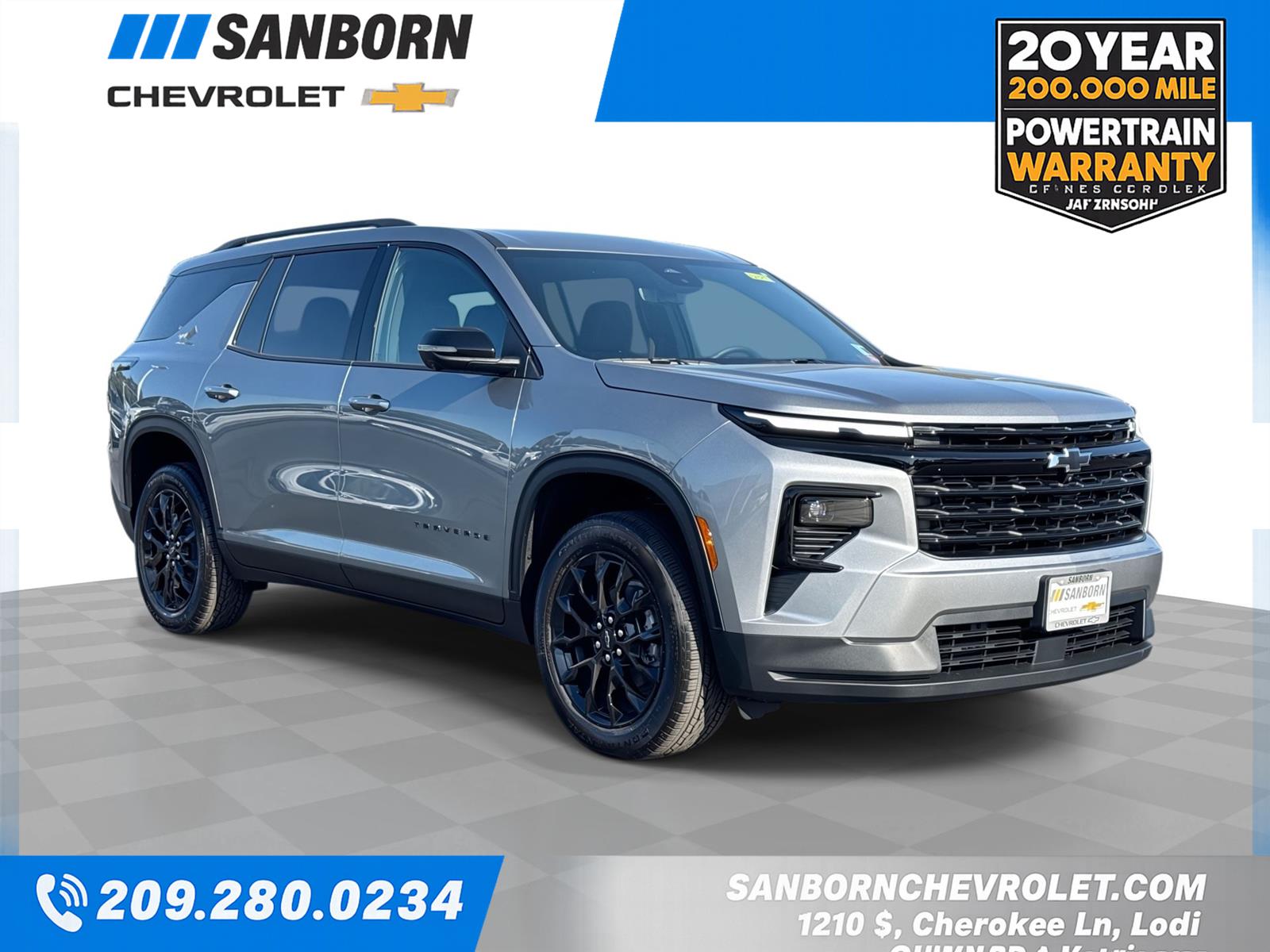 Sterling Gray Metallic 2026 Chevrolet Traverse SUV / Crossover Front-Wheel Drive 8-Speed Automatic