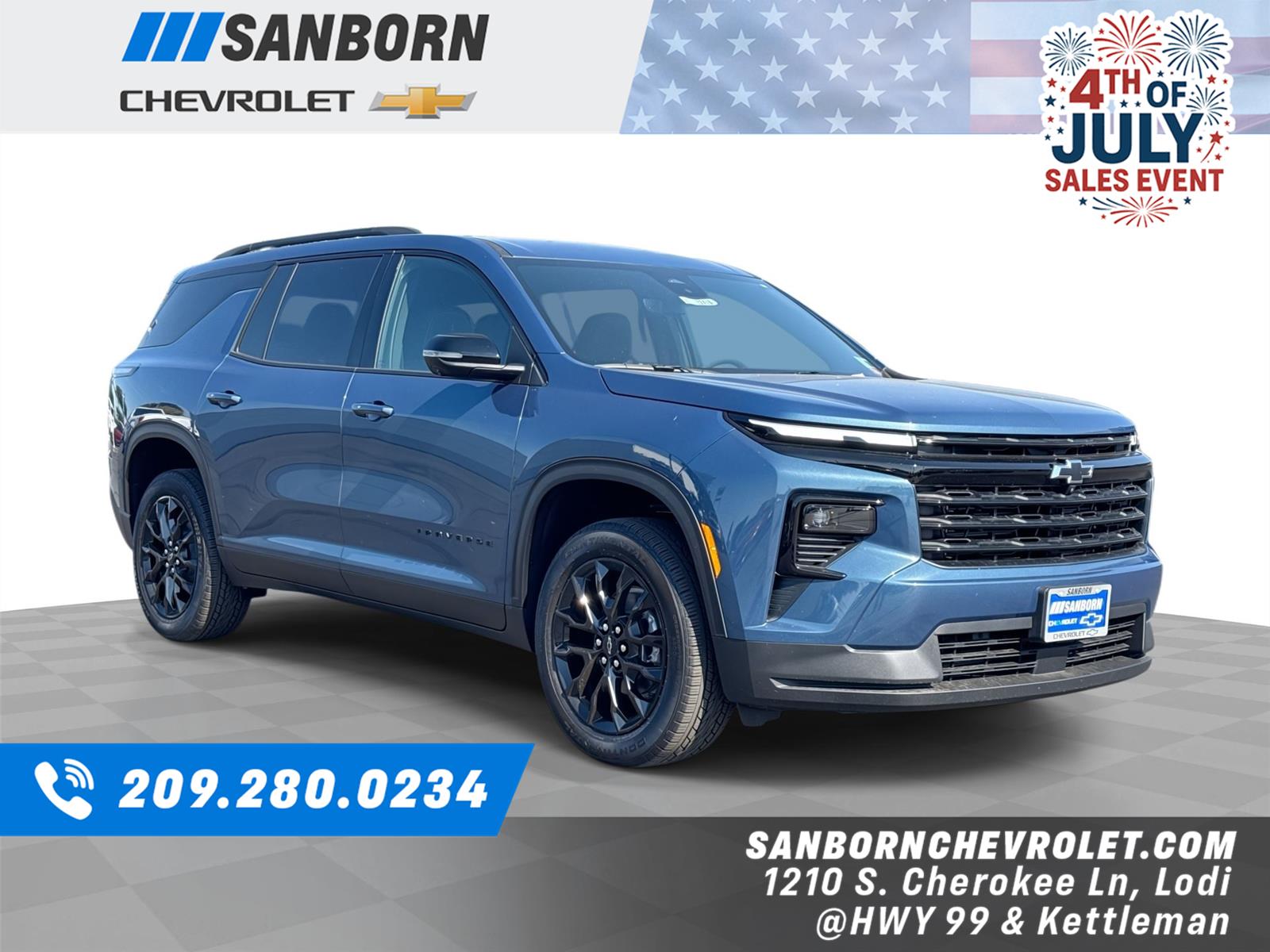 Lakeshore Blue Metallic 2026 Chevrolet Traverse SUV / Crossover Front-Wheel Drive 8-Speed Automatic