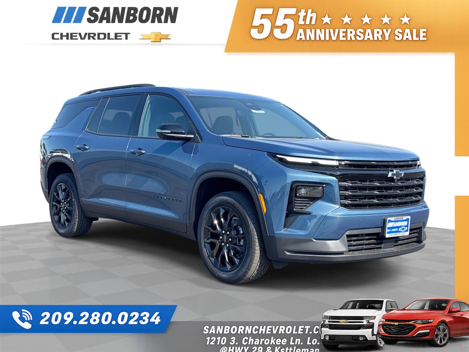 Lakeshore Blue Metallic 2026 Chevrolet Traverse SUV / Crossover Front-Wheel Drive 8-Speed Automatic