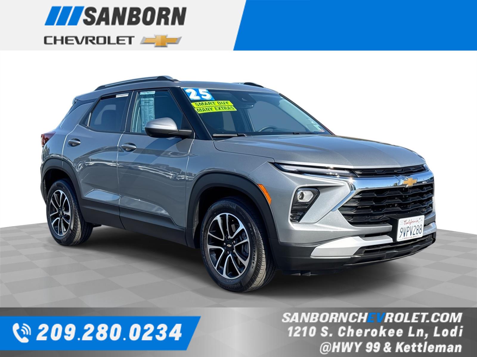 Sterling Gray Metallic 2025 Chevrolet Trailblazer SUV / Crossover Front-Wheel Drive Continuously Variable Transmission