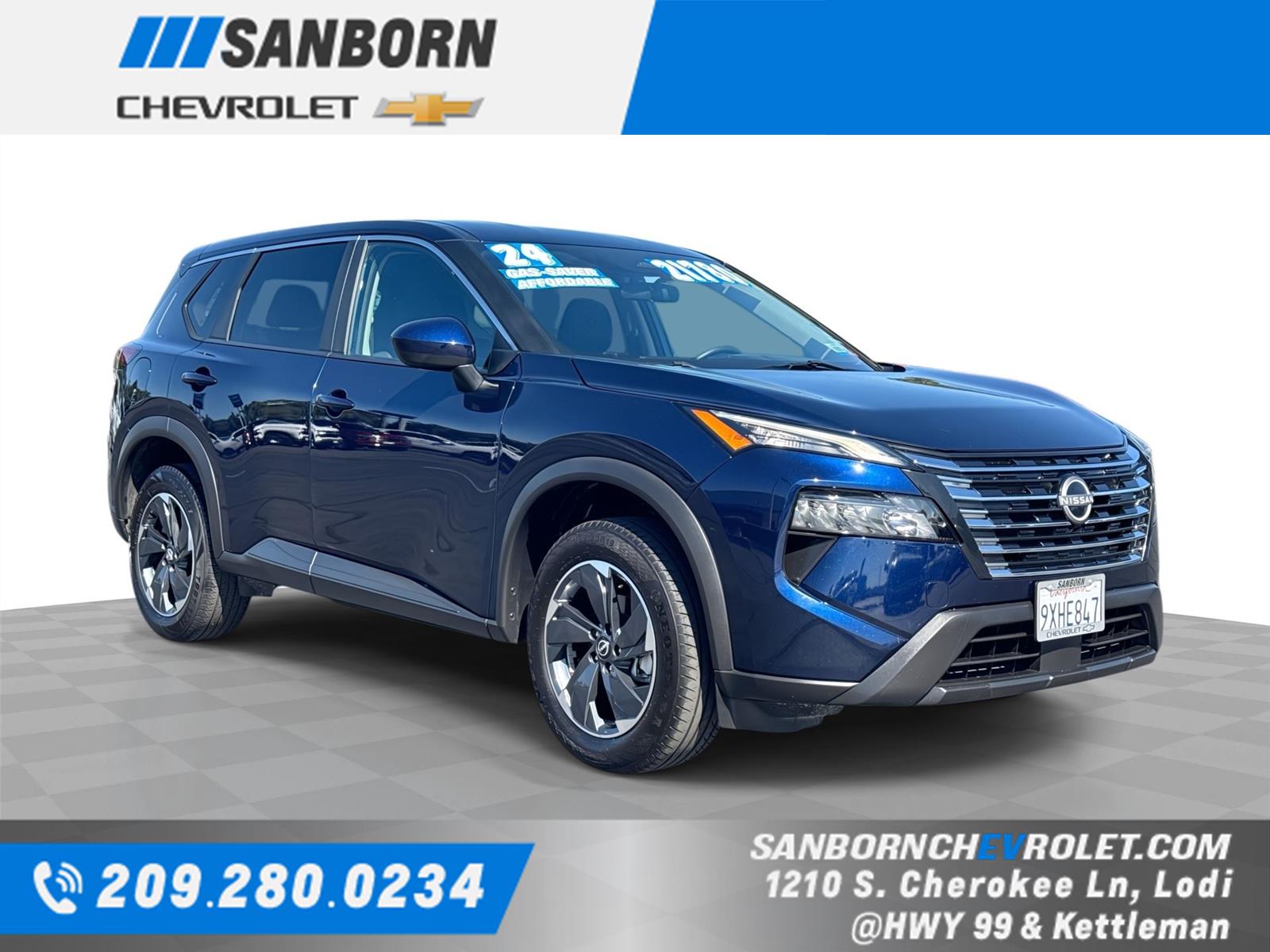 Deep Ocean Blue Pearl 2024 Nissan Rogue SUV / Crossover Front-Wheel Drive Continuously Variable Transmission