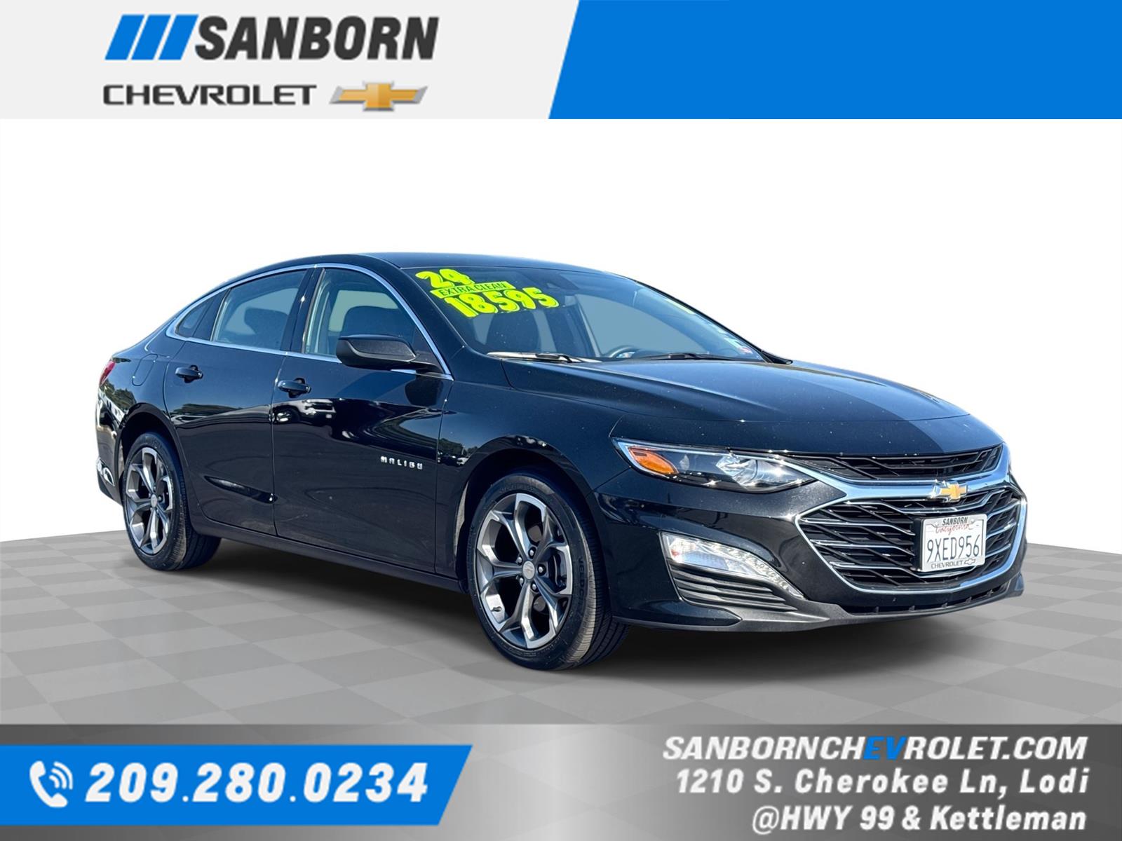 Mosaic Black Metallic 2024 Chevrolet Malibu Sedan Front-Wheel Drive Continuously Variable Transmission