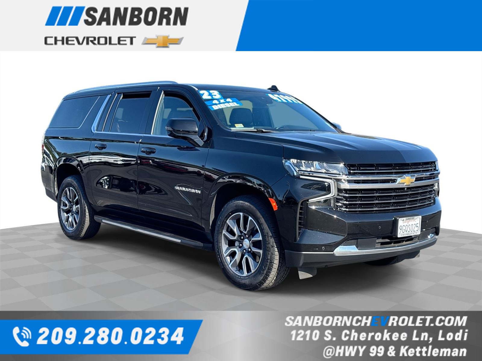 Black 2023 Chevrolet Suburban SUV / Crossover Four-Wheel Drive Automatic