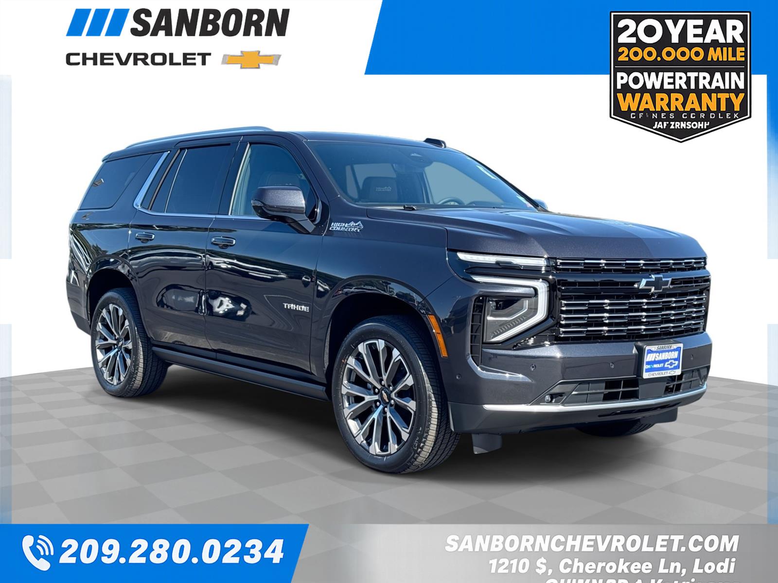 Dark Ash Metallic 2026 Chevrolet Tahoe SUV / Crossover Four-Wheel Drive Automatic