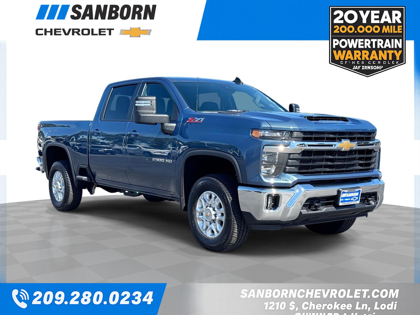 Lakeshore Blue Metallic 2026 Chevrolet Silverado 2500HD Pickup Truck Four-Wheel Drive Automatic