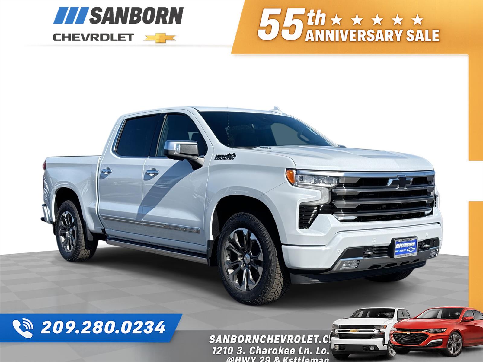 Polar White Tricoat 2026 Chevrolet Silverado 1500 Pickup Truck Four-Wheel Drive Automatic