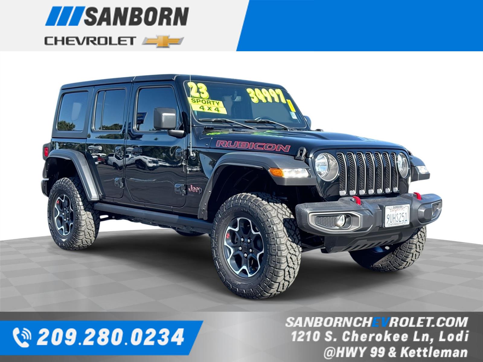 Black Clearcoat 2023 Jeep Wrangler SUV / Crossover Four-Wheel Drive 8-Speed Automatic