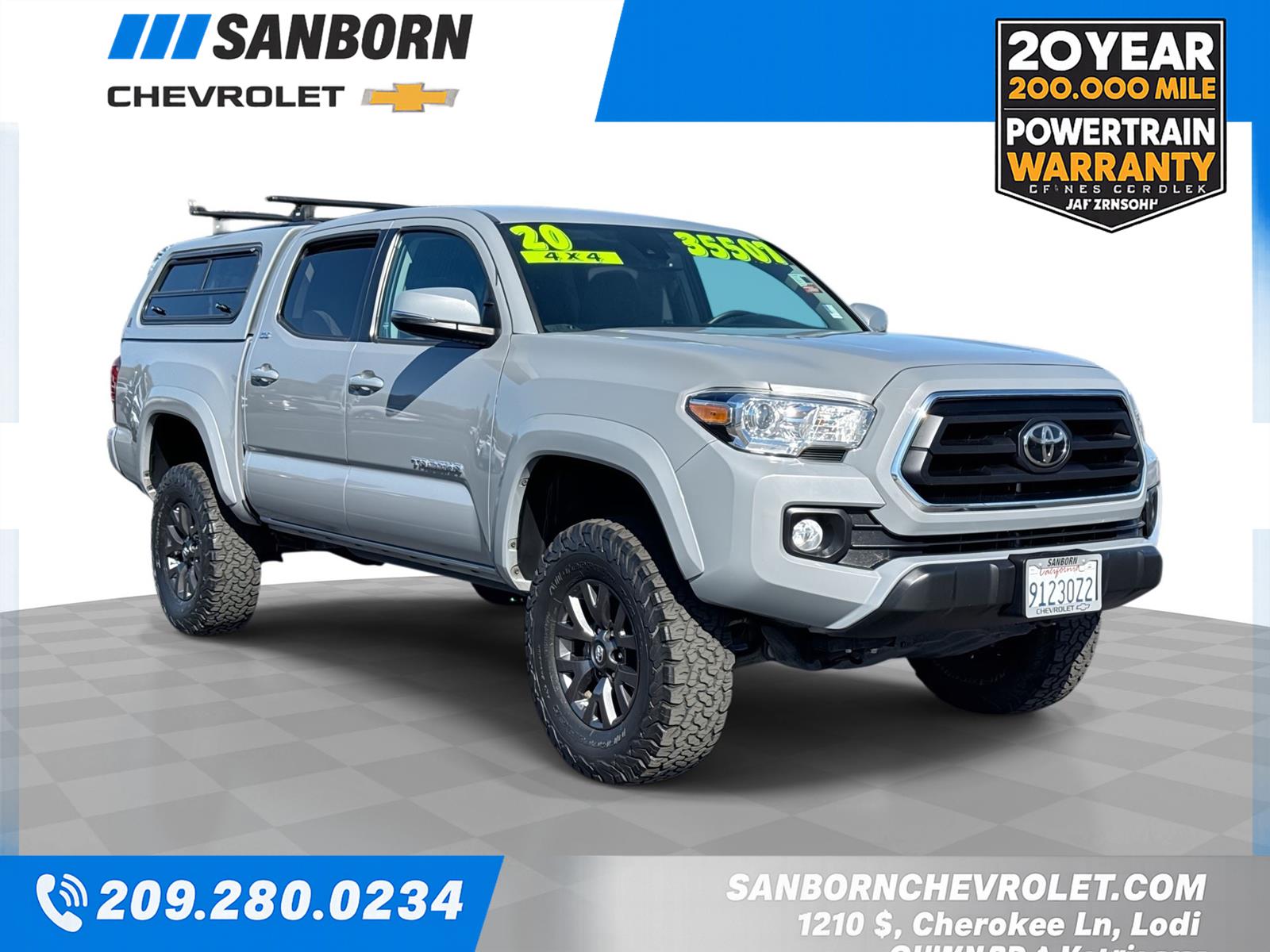 Cement 2020 Toyota Tacoma Pickup Truck Four-Wheel Drive 6-Speed Automatic