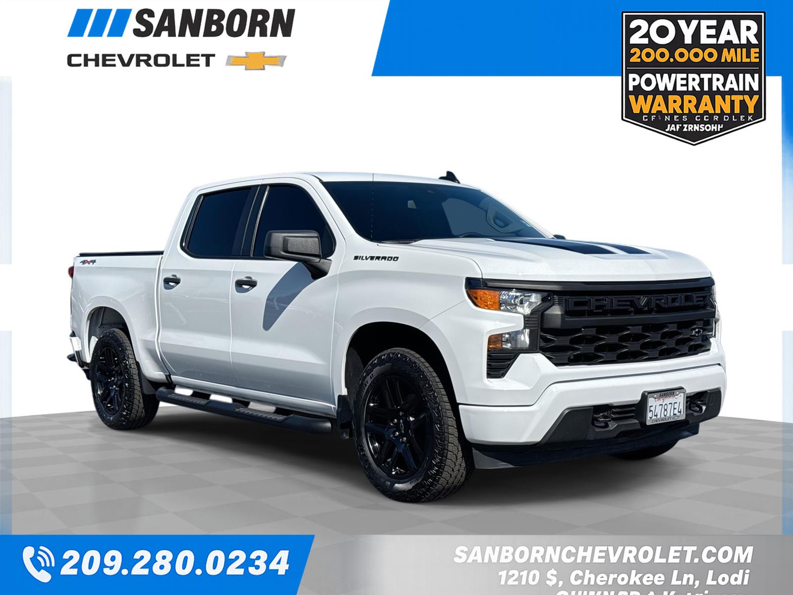 Summit White 2024 Chevrolet Silverado 1500 Pickup Truck Four-Wheel Drive 8-Speed Automatic