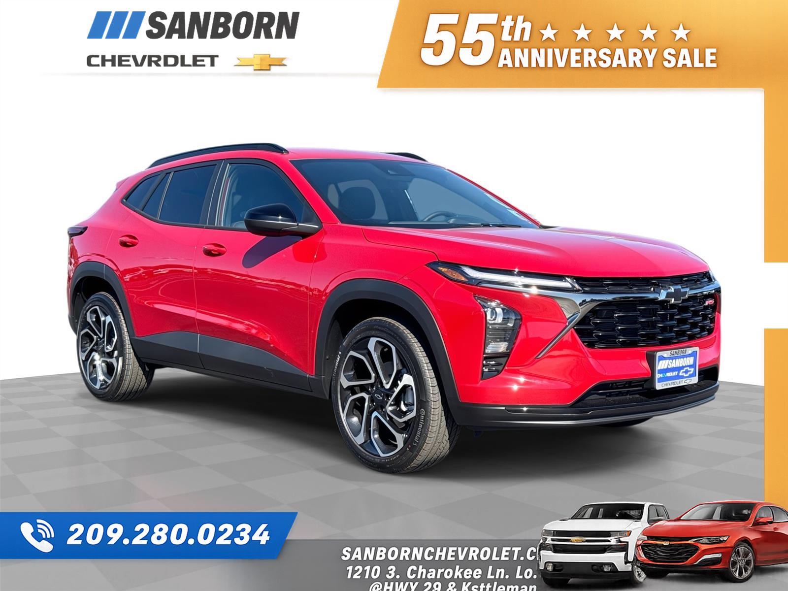 Apex Red 2026 Chevrolet Trax SUV / Crossover Front-Wheel Drive 6-Speed Automatic