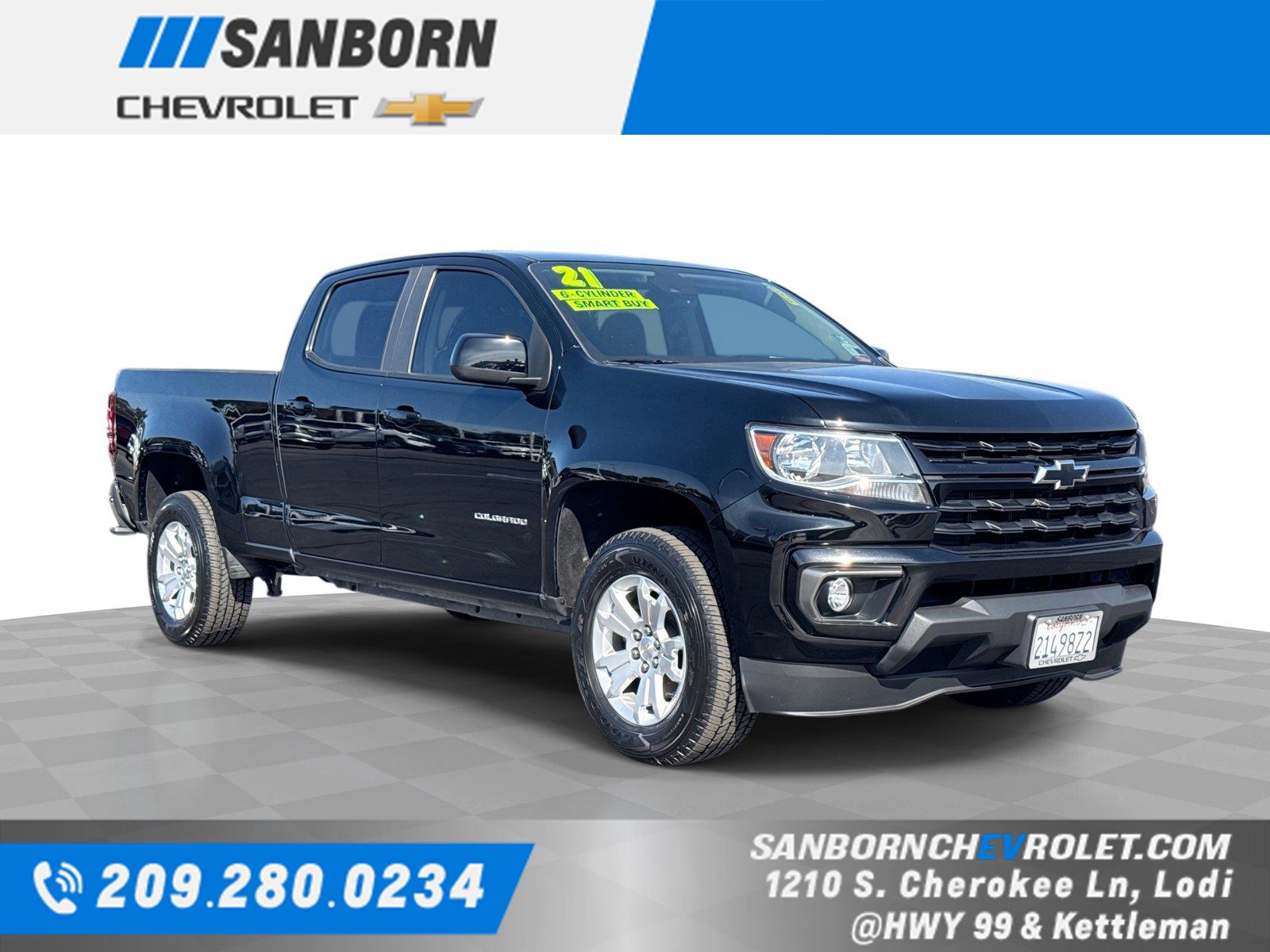 Black 2021 Chevrolet Colorado Pickup Truck 4X2 8-Speed Automatic