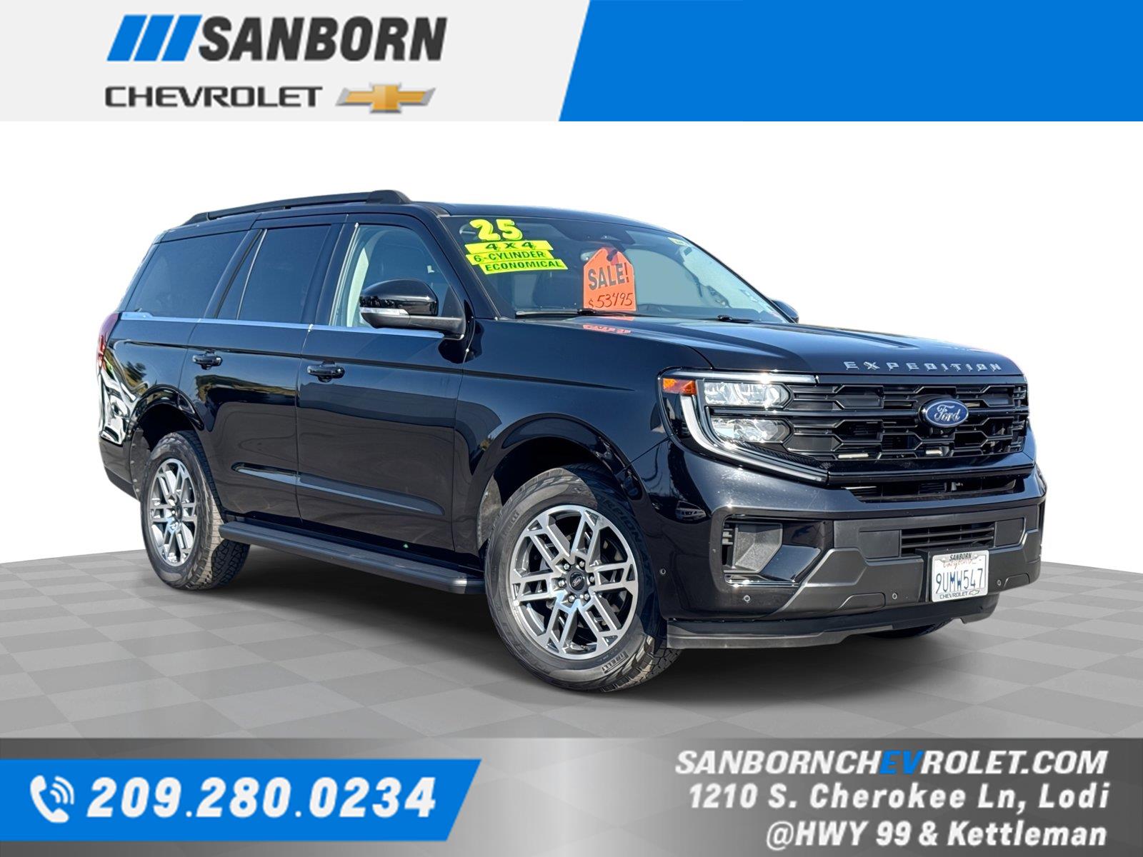 Agate Black 2025 Ford Expedition SUV / Crossover Four-Wheel Drive Automatic