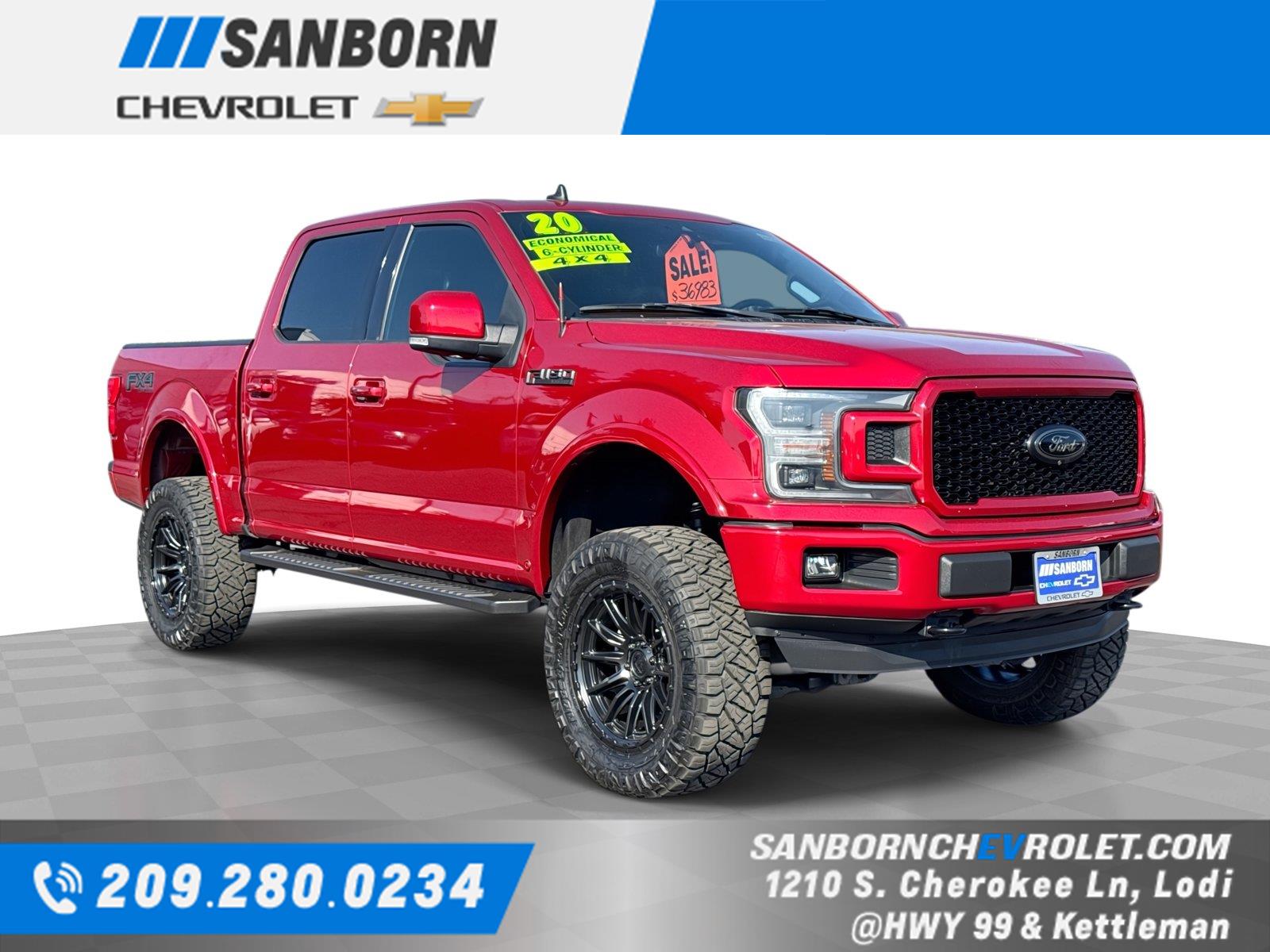 Rapid Red Metallic Tinted Clearcoat 2020 Ford F-150 Pickup Truck Four-Wheel Drive Automatic