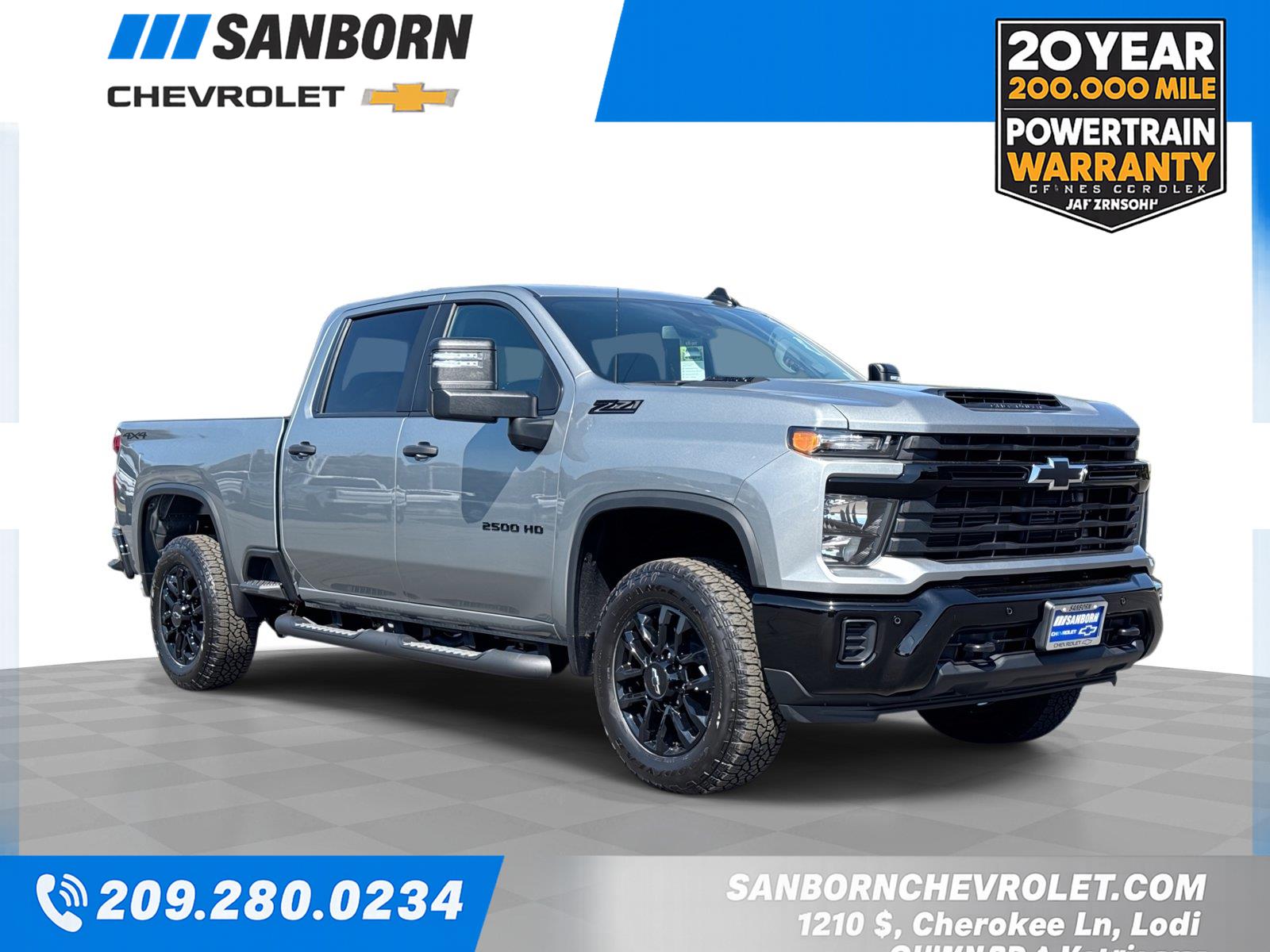 Sterling Gray Metallic 2026 Chevrolet Silverado 2500HD Pickup Truck Four-Wheel Drive Automatic