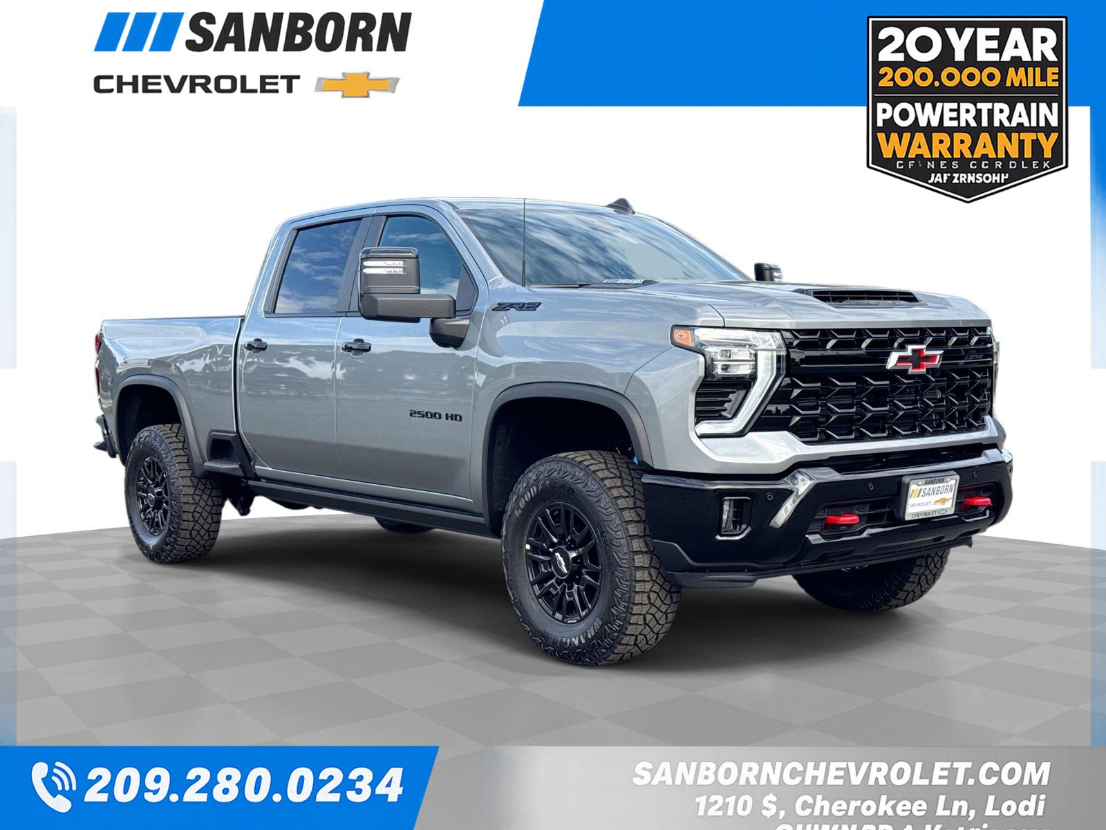 Sterling Gray Metallic 2026 Chevrolet Silverado 2500HD Pickup Truck Four-Wheel Drive Automatic