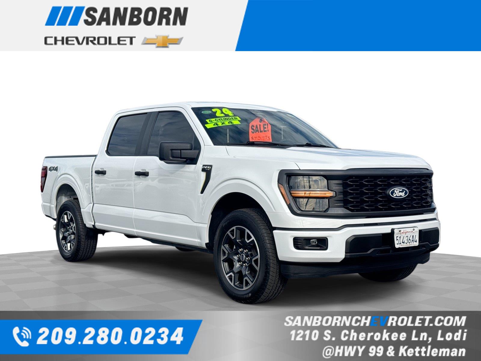 Oxford White 2024 Ford F-150 Pickup Truck Four-Wheel Drive Automatic