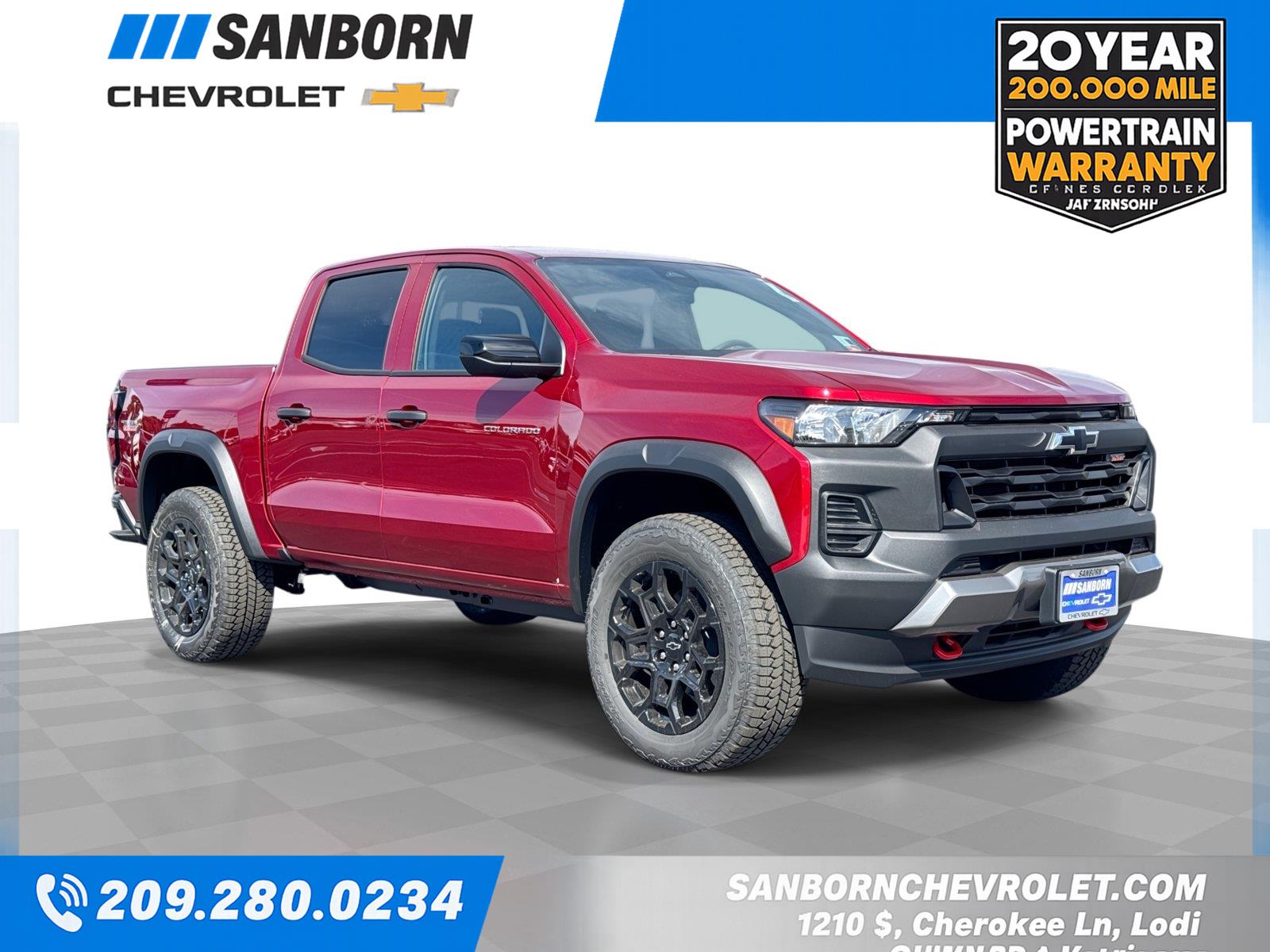Radiant Red Tintcoat 2026 Chevrolet Colorado Pickup Truck Four-Wheel Drive 8-Speed Automatic