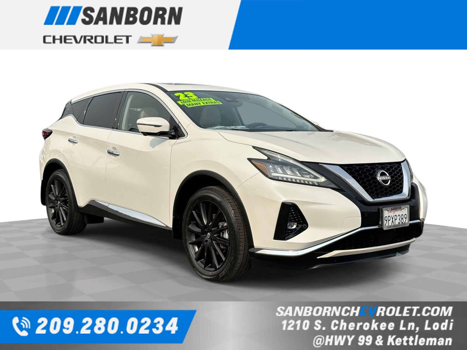 Pearl White Tricoat 2023 Nissan Murano SUV / Crossover Front-Wheel Drive Continuously Variable Transmission