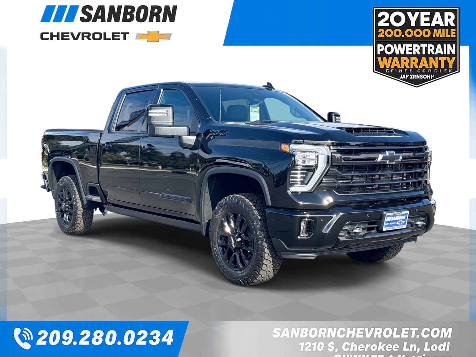Black 2026 Chevrolet Silverado 2500HD Pickup Truck Four-Wheel Drive Automatic
