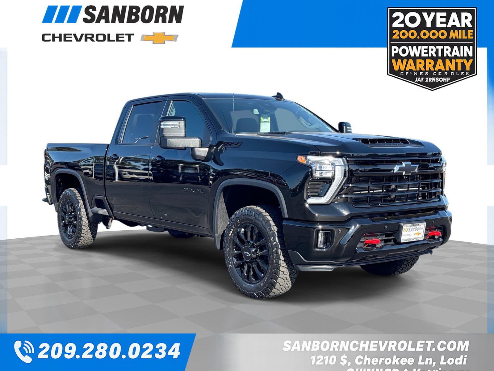 Black 2026 Chevrolet Silverado 2500HD Pickup Truck Four-Wheel Drive Automatic