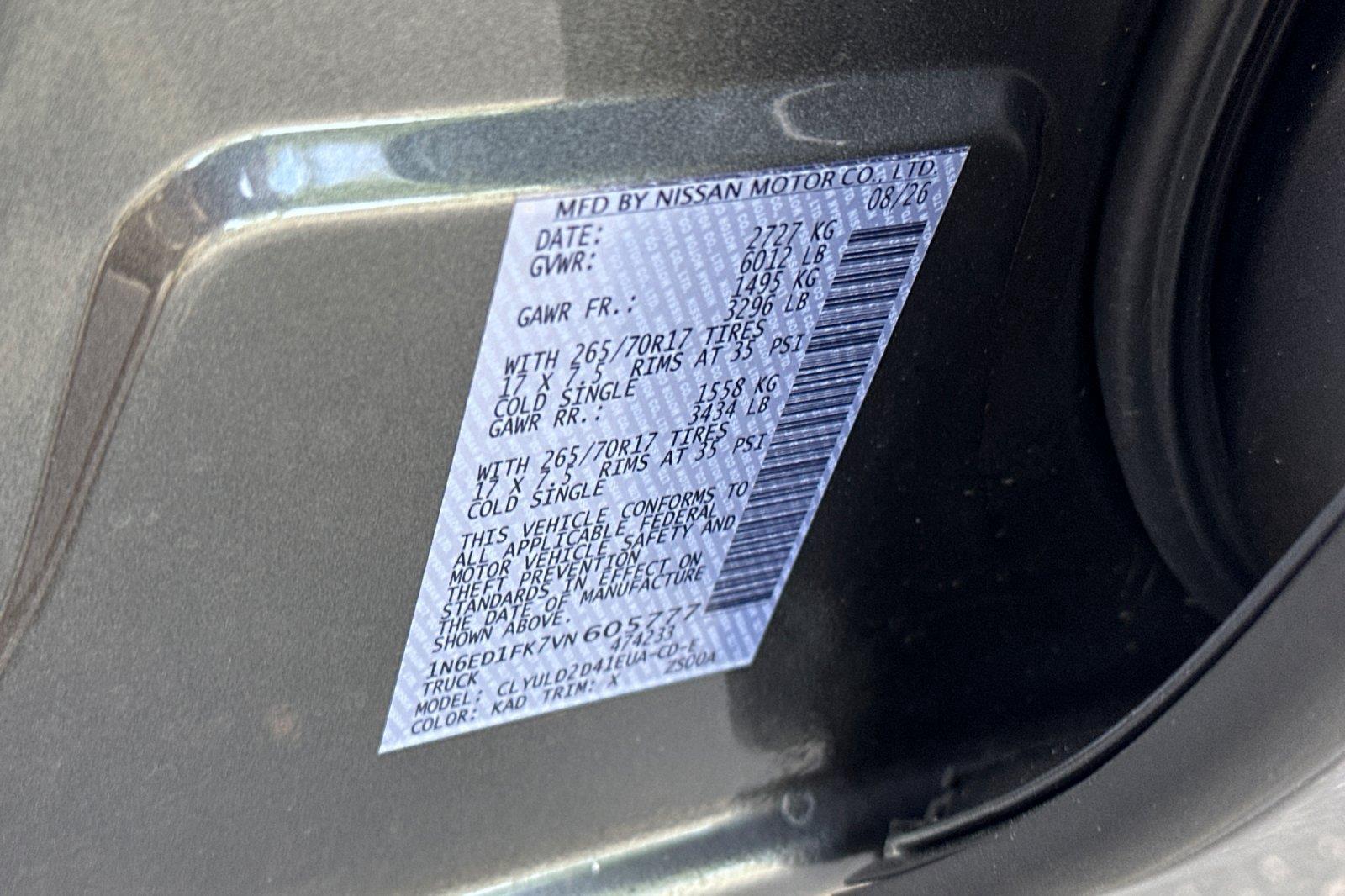 New 2027 Gun Metallic Nissan PRO-4X image 25