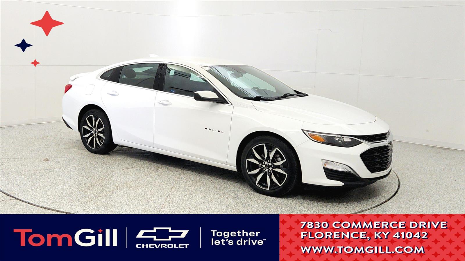 Summit White 2024 Chevrolet Malibu RS FWD Sedan Front-Wheel Drive Continuously Variable Transmission