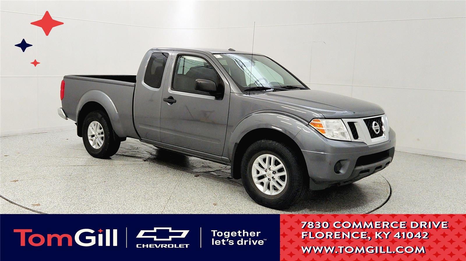 Gray (Gun Metallic) 2018 Nissan Frontier SV V6 King Cab 4WD Pickup Truck Four-Wheel Drive Automatic