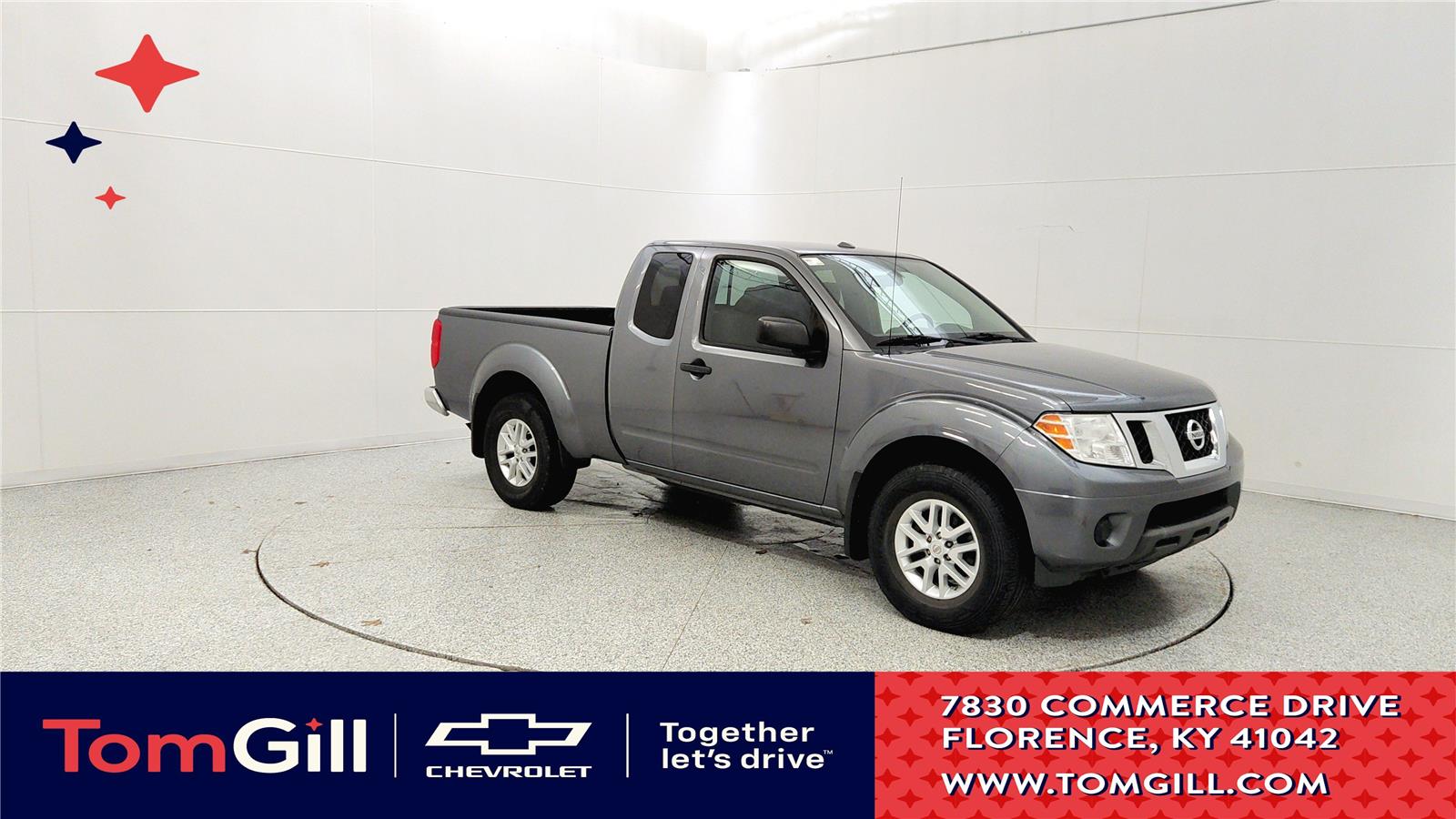 Gray (Gun Metallic) 2018 Nissan Frontier SV V6 King Cab 4WD Pickup Truck Four-Wheel Drive Automatic