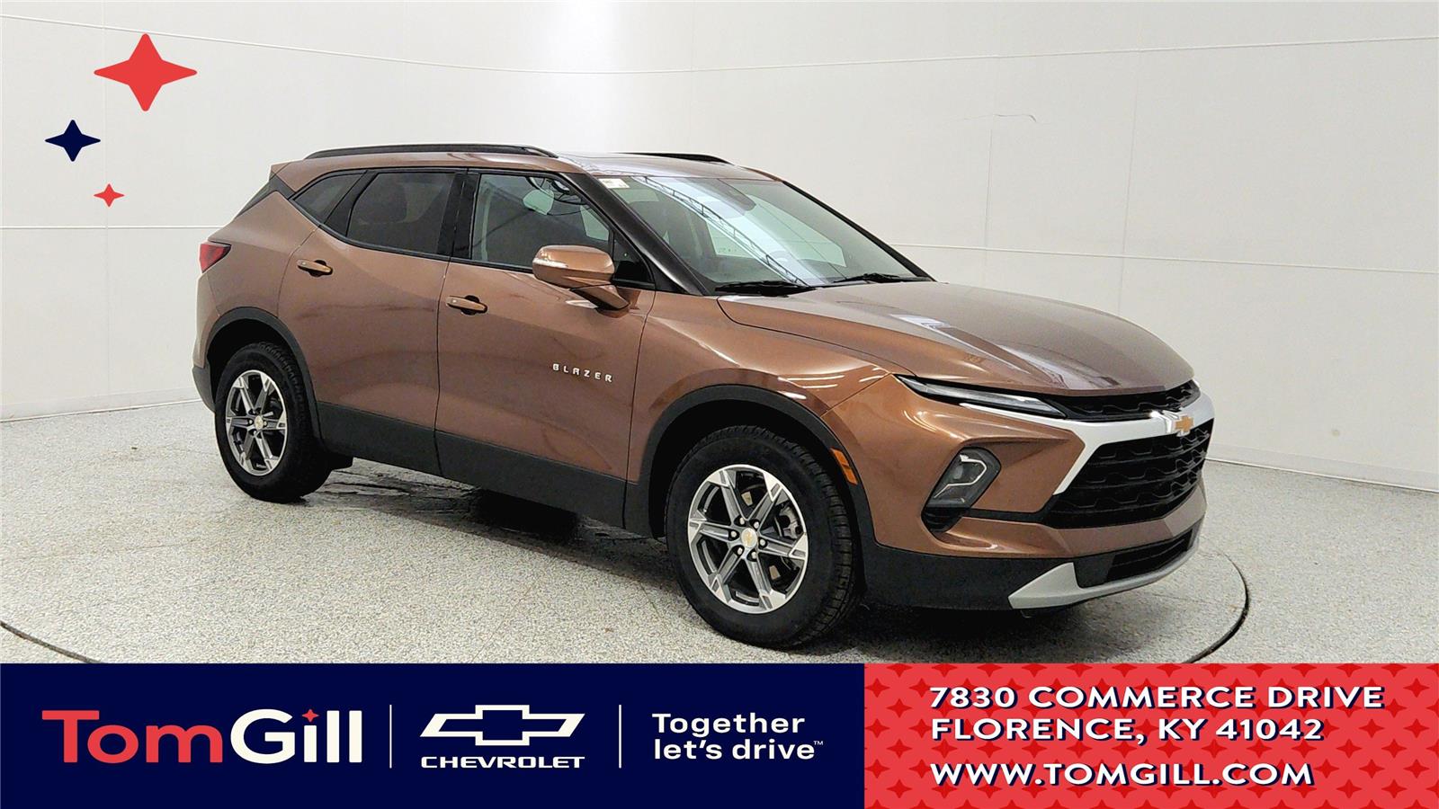 Red (Copper Bronze Metallic) 2023 Chevrolet Blazer 3LT FWD SUV / Crossover Front-Wheel Drive 9-Speed Automatic