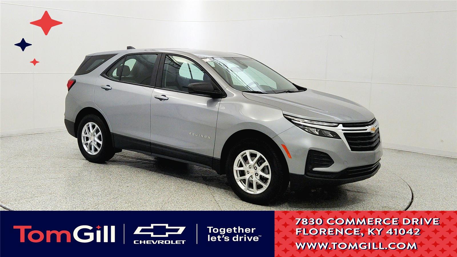 Sterling Gray Metallic 2023 Chevrolet Equinox LS AWD with 1LS SUV / Crossover Four-Wheel Drive 6-Speed Automatic Overdrive